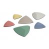 Nášľapné bloky v tvare trojuholníkov sú veľmi obľúbenou koordinačnou hrou. Kamene sú zo spodnej časti opatrené protišmykovým povrchom, aby pri došliapnutí nedošlo k pošmyknutiu. Chôdza a skákanie po kameňoch zlepšuje koordináciu, rovnováhu a priestorovú orientáciu detí. Variant v tlmených farbách.